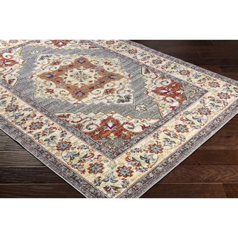 Surya Rafetus 8 X 10 (ft) Burnt Orange Medallion Oriental Area Rug in ...