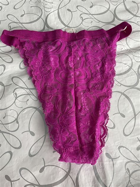 Vintage Christian Dior Hot Pink LACE PANTY BIKINI One… - Gem