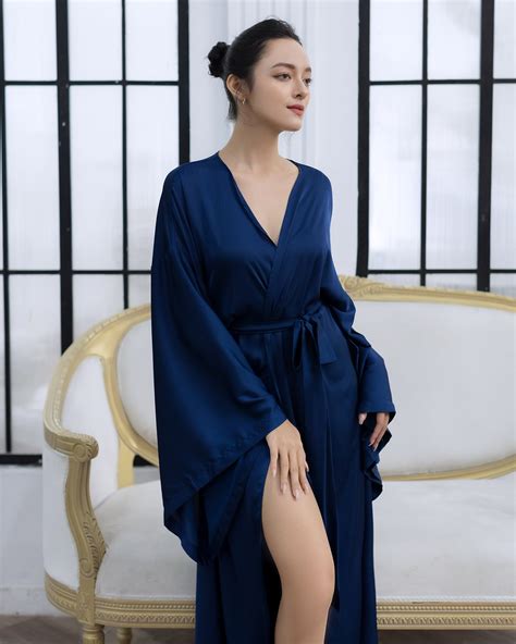 Bridal Long Silk Robe Wedding Robe Floor Length Gown - Etsy