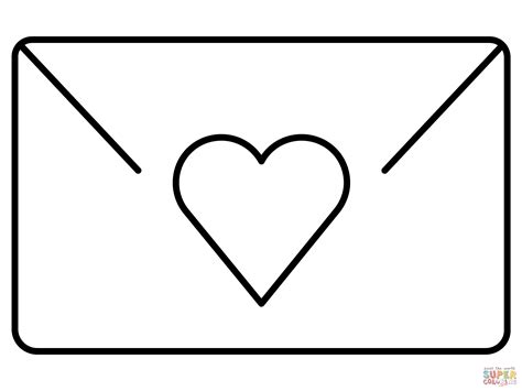 Emoji liefdesbrief kleurplaat | Gratis Kleurplaten printen