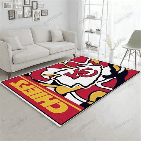 Kansas City Chiefs Area Rug Carpet Kitchen Rug Floor Decor Home Decor ...