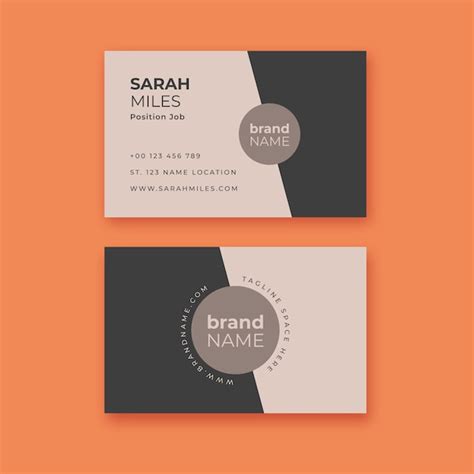 Minimalist Business Card Template 的图像结果