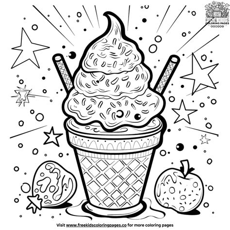 Printable Coloring Pages Ice Cream