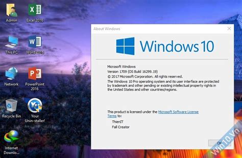 Ghost Windows 10 1709 Full Soft Full Driver 32bit/64bit by ThienIT
