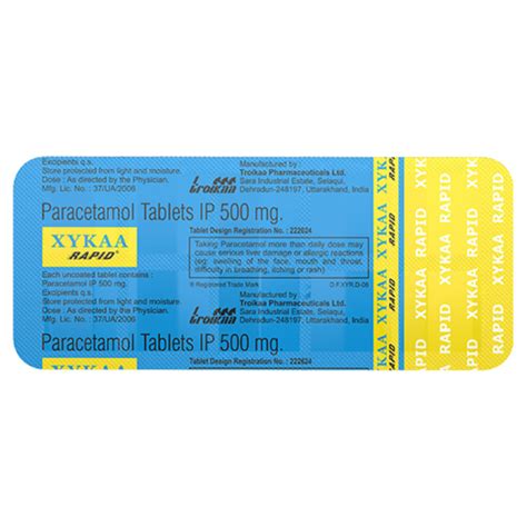Xykaa Rapid 500 mg Tablet | Uses, Side Effects, Price | Apollo Pharmacy