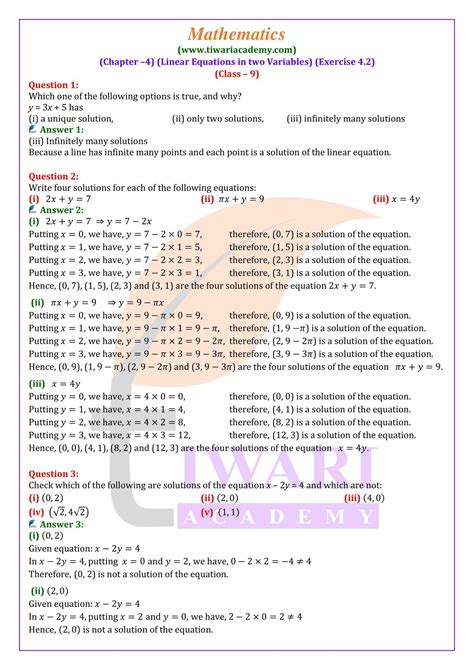 Image result for 9th Class Maths Exercise 4.1 Question Answer