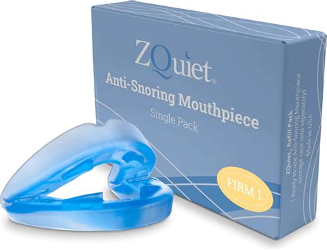 Amazon.com: ZQuiet, Anti-Snoring Mouthpiece, Firm Size #1, Strong & Durable Mouthguard, Ideal ...