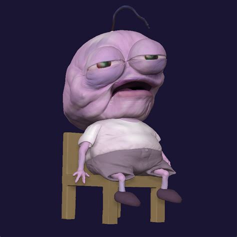 👾 Smiling Friends Depressed Pim 3d・ OBJ File for 3D printing・Cults