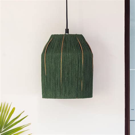 ExclusiveLane 'Jute & Iron' Pendant Lights for Ceiling Hanging Lights ...