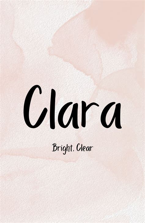 Clara - Unique Baby Name Ideas