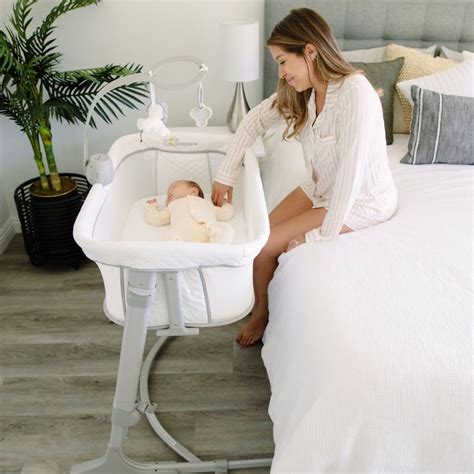 Arm's Reach Versatile Co-Sleeper Bassinet - White/Grey | Babylist Shop