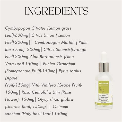 LEMON GRASS PORE MINIMIZING FACE SERUM WITH ROSE & BABCHI 30ml – Pulpvéda