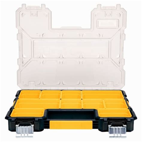Dewalt Pro Small Parts Organizer, Plastic, Black/Yellow, 17-1/2 in W x ...