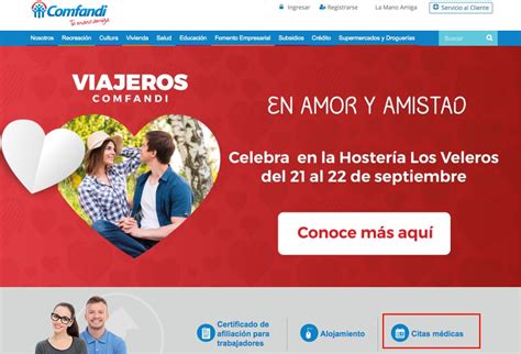 Comfandi: Solicitud de citas médicas en línea con un clic