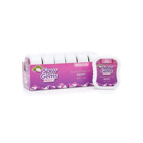 Spry Gems Natural Sugar-Free Xylitol Mints, On The India | Ubuy