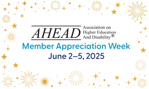AHEAD Member Appreciation Week: June 2-5, 2025 - AHEAD - Association on ...