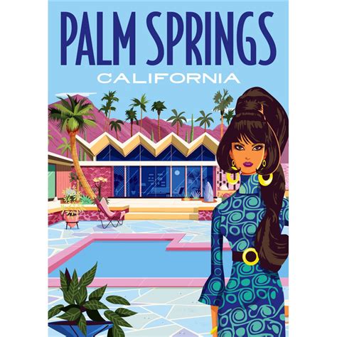 Magnet: Palm Springs Mod Gal – Just Fabulous Palm Springs