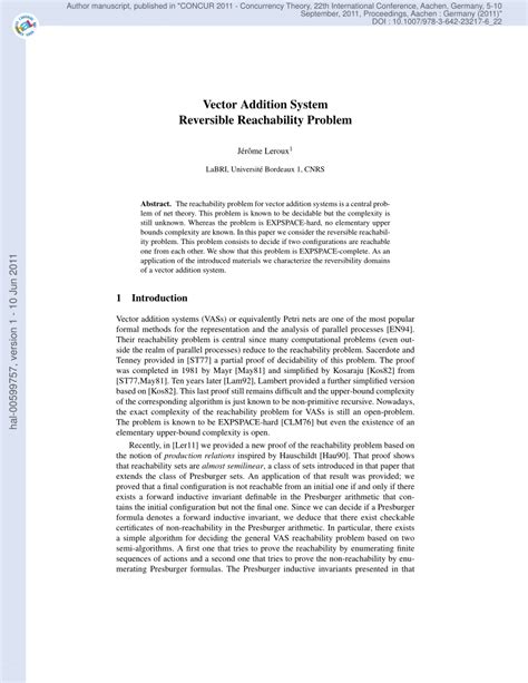 Image result for Vector Addition System Reachability