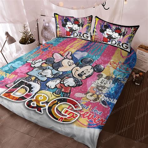 Dolce & Gabbana Mickey Style Merry Christmas Bedding Sets - Luxury ...