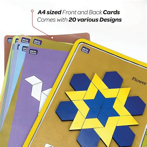 Magnetic Mosaic Pattern Blocks Set – 66 Pcs + Writing Board ...