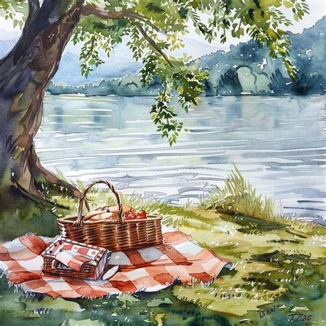 Pin by Ob- on Осень | Watercolor art paintings, Watercolor landscape ...