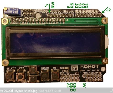 Arduino LCD Keypad Shield Tutorial 的图像结果