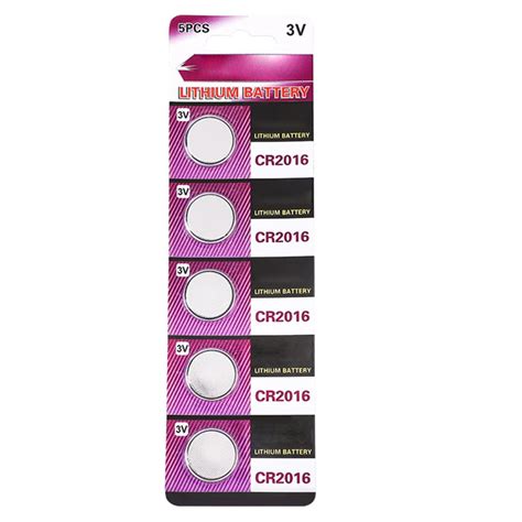 YongCo Long Last CR2016 3V Lithium Coin Batteries, High Capacity 2016 Batteries Button Cell ...