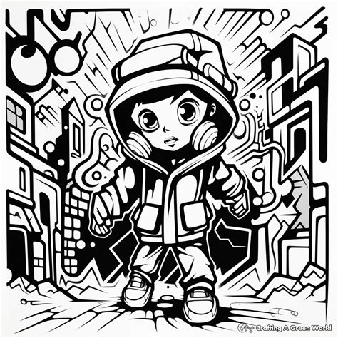 Graffiti Coloring Pages - Free & Printable!