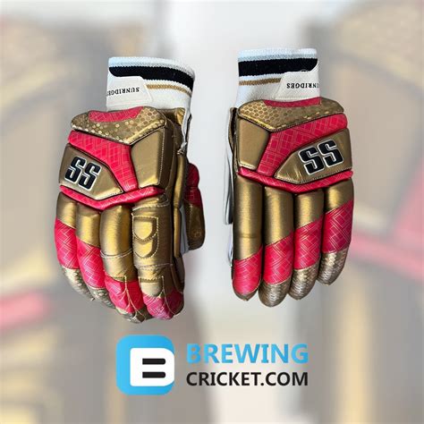 SS TON Super Test Gold - Batting Gloves – www.brewingcricket.com