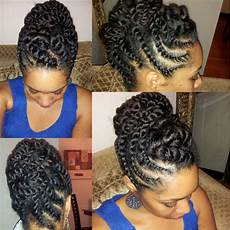 Updos With Twist Hairstyles by Nichols Design Flat Twist Hair Updo Updos With Twist Hairstyles