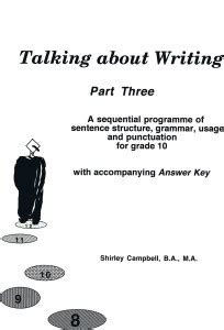 Talking about Writing, Part 3: A Sequential Programme of Sentence ...