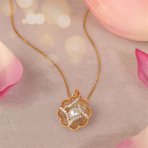 Graceful Pearl and Diamond Pendant