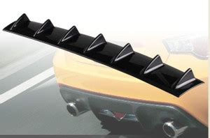 AUTO MT Rear-Bumper Diffuser Universal-Car Spoiler 7FIN Shark-Wing ...