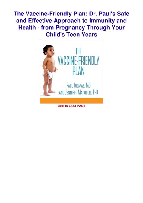 PPT - $PDF$/READ/DOWNLOAD The Vaccine-Friendly Plan: Dr. Paul's Safe ...