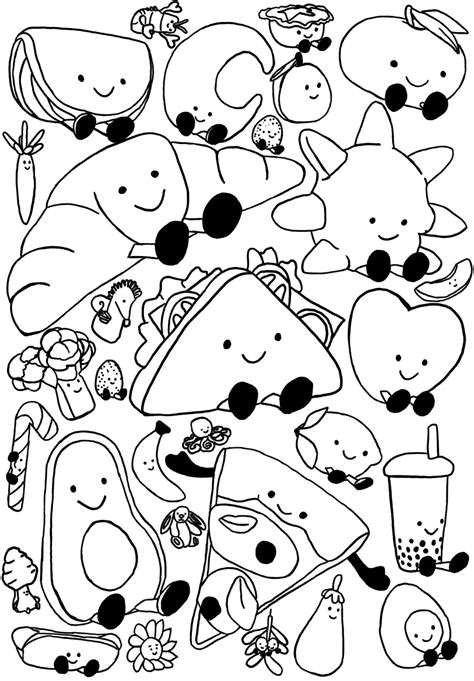 Jelly Cat Colouring Pages