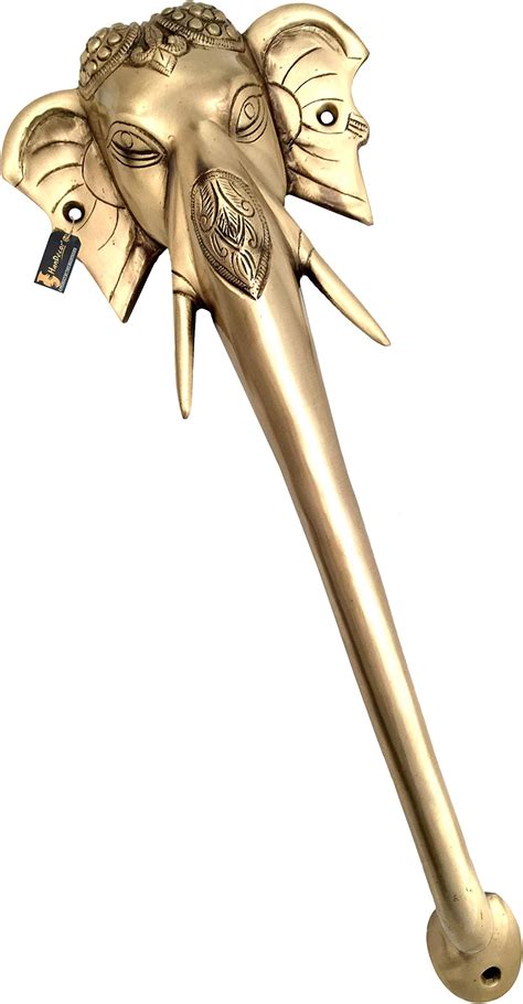 Two Moustaches Brass Ganesha Design Door Handle ,Main Door Pull Handles ...