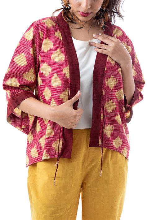 Handwoven 'ZULU' Ikat Cotton Shrug