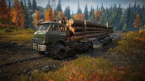 Image result for Snow Runner Loading Long Logs Using Log Crane