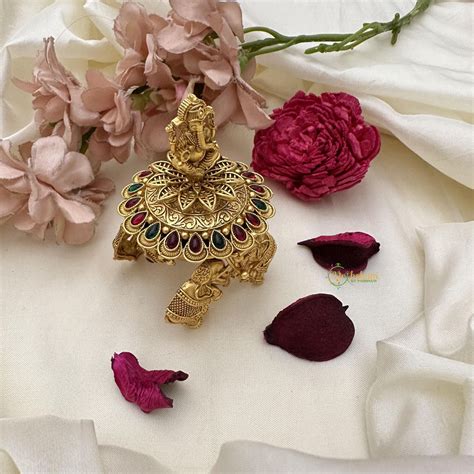 Designer Temple Kumkum Box-Ganesha-G15221 – vrikshamindia