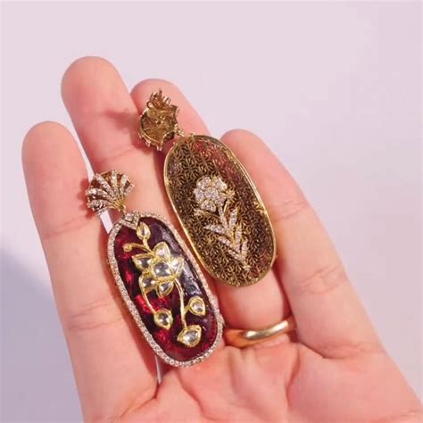 Gulnaar Earrings | Tourmaline Earrings | Jadtar Earrings