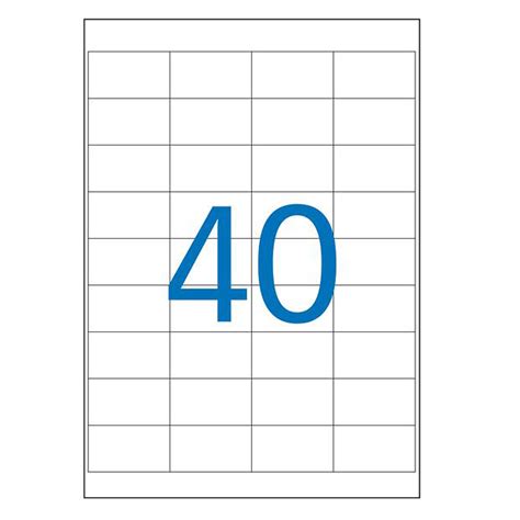 Etiquettes blanches permanentes 48,5x25,4 mm 100 feuilles | APLI