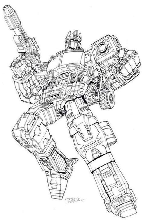 变形金刚动画版简笔画-天马图吧