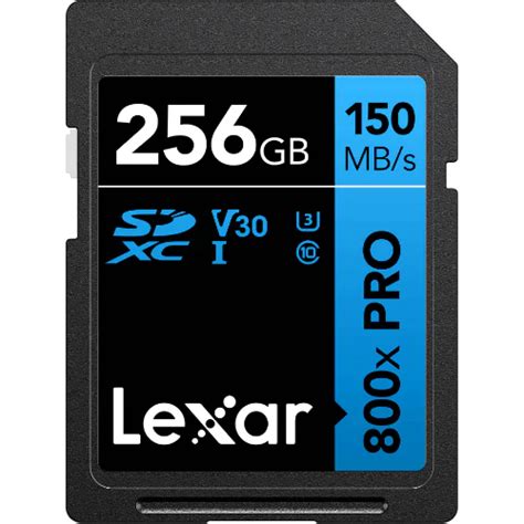 Lexar 256GB High-Performance 800x PRO UHS-I SDXC Card (BLUE Series) at ...