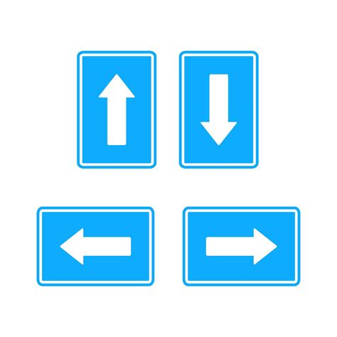 vector illustration of blue road signs 13570484 Vector Art at Vecteezy