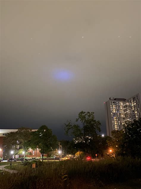 What is the blue light in the sky? : r/UIUC