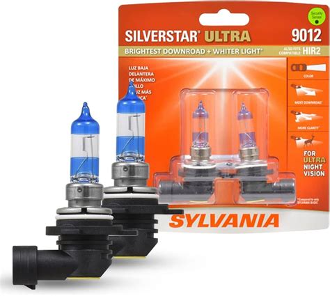 Sylvania 9012 Silverstar Ultra High Performance Halogen Headlight Bulb ...