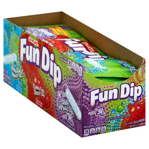 Fun Dip 48 Packages Classic Lollipop Sticks Boiled Hard Candy Free ...