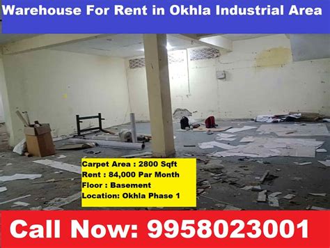 Warehouse For Rent in Okhla Industrial Area, Delhi