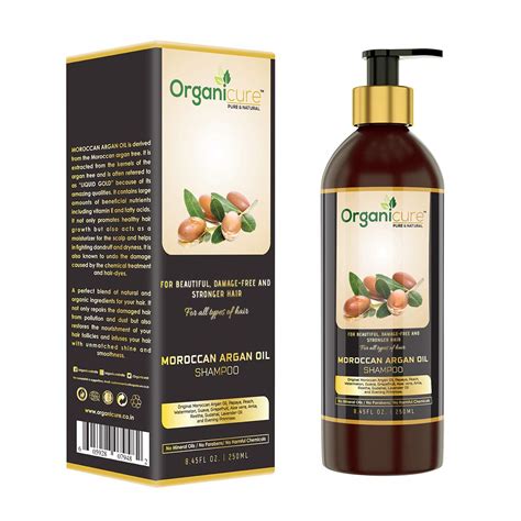 Buy Organicure Moroccan Argan Shampoo For Dry, Damaged & Frizzy Hair ...
