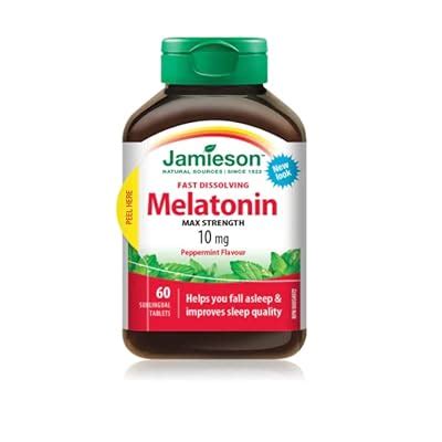 Jamieson Laboratories Jamieson Melatonin 10 mg Fast Dissolving Tablets ...